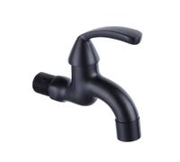 SXWYLZ Grifo Pared Lavadero, Grifos de Agua Fría, Grifos Monomando para Mop Pool, Grifo de Baño de Pared,Negro