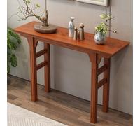 SXYCKRUI Console Table, Consola Estrecha, Mesa Recibidor Entrada de Madera Maciza para Sala de Estar, Pasillo, Vestíbulo y Dormitorio(Brown,100 * 38 * 85 cm/39 * 15 * 33 in)