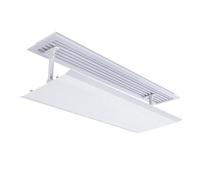 SXYCKRUI Deflector Aire Acondicionado Techo Ajustable, Difusor Aire Acondicionado Antidirecto para Rejillas y Conductos de Ventilación Laterales y de Techo(80x20cm/31x8in)