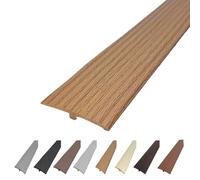 SXYHCK Tira De Unión Para Suelos, Tira Divisoria Plana Autoadhesiva Forma T, Tapajuntas Suelo De Baldosas De Madera(Yellow Oak,9.84ft/3m)