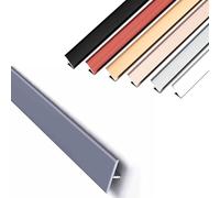 SXYHCK Tira Divisoria Plana Para Suelos, 15 20 33 40mm Ancho Moldura De Aluminio Para Unir Huecos Entre Suelos Laminados Baldosas Y Suelos(Iron Gray,W 1.5cm)