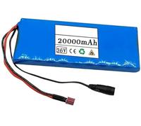 SXYKXYDL 36V 20Ah 10S1P Elektrofahrradakku PVC-Akku 10S1P wiederaufladbarer Lithium-Ionen-Akku mit integriertem BMS und Ladegerät XT60+DC