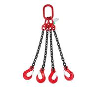 SXYKXYDL Cadenas de elevación de 3 toneladas, 2 m, con 2 Patas y Gancho para Puentes y Puertos. Cadenas de Acero de Alta Resistencia.