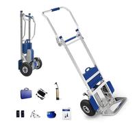 SXYKXYDL Carretilla eléctrica para Subir escaleras, Resistente, con Capacidad de 170 kg, Plegable y con batería extraíble de 48 V/7,5 Ah. Ideal para Transportar mercancías en escaleras.