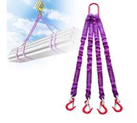 SXYKXYDL Correa de Aparejo Resistente, Eslinga de elevación con Gancho, poliéster y Acero de aleación, Red de recuperación para remolcar y manipular Carga