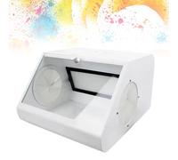 SXYKXYDL Deflector de Vidrio Templado para arenadora de Laboratorio Dental, colector de Polvo, Caja de vacío, Caja de Recorte de Polvo de Laboratorio, Caja a Prueba de Polvo con luz, con 2 filtros