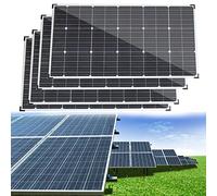 SXYKXYDL Kit de Panel Solar de 400 W (2 Piezas, 200 W, 18 V, módulo fotovoltaico monocristalino Flexible para Yates, caravanas, Coches, Barcos, caravanas, Cargador de batería de 40 A), Cuatro Piezas