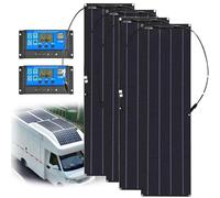 SXYKXYDL Kit de Paneles solares Flexibles de 400 W, 600 W, 800 W y 1200 W, 24 voltios, monocristalino, con conexión a Red y Fuera de Ella, para Casas, azoteas, caravanas y Barcos (800 W)