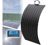 SXYKXYDL Kit Solar de 300 W, 600 W y 1200 W, Panel Solar Flexible de 18 V, 23% de Alta eficiencia, Ultraligero, para Uso en Superficies Curvas, como caravanas, Coches, Barcos y Camping (300 W).