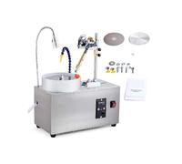 SXYKXYDL Máquina de facetado, pulidora de Jade de 180 W, Velocidad de rotación Ajustable de 0 a 2980 RPM, pulidora Angular de Joyas de Roca - Pulido de Piezas