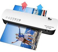 SXYKXYDL Máquina laminadora con 50 Fundas, laminadora térmica portátil con luz indicadora, Calentamiento rápido y Dos Modos de Calentamiento.