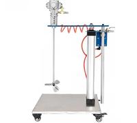 SXYKXYDL Mezclador de Pintura, agitador de Aire automático de 30 galones, Herramienta de Mezcla neumática con Soporte Ajustable para Recubrimiento de Tinta.