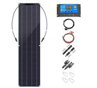 SXYKXYDL Panel Solar fotovoltaico Flexible de 200 W, 400 W y 800 W con Controlador de Carga de 40 A y Cable Solar. Kit de Cargador de batería para caravanas, Barcos, Jardines y autocaravanas (200 W).