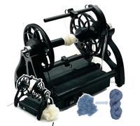 SXYKXYDL Rueda giratoria eléctrica para hilar Lana, Velocidad Continua, sin Necesidad de instalación, para torcer Lana.