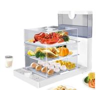 SXYKXYDL Vaporera Digital de 3 Niveles y 1500 W - Capacidad de 18,8 L - Apagado automático y Temporizador de 60 Minutos - Cocina Verduras, Carne, Pescado y arroz