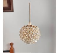 SXYSXYSXY Lámpara colgante Nordic Crystal Diseño creativo Minimalismo moderno Lámpara para comedor Lámpara de araña G9 Pasillo Dormitorio 12 * 23 cm