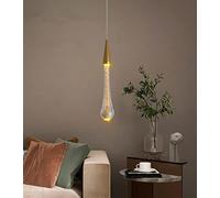 SXYSXYSXY LED cristal dormitorio mesilla de noche lámpara colgante moderno creativo diseño 3W minimalismo Luz cálida 3000K candelabro sala de estar cocina comedor escalera Ø6*28cm
