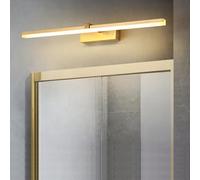 SXYSXYSXY LED Moderno Lámpara de baño 60CM 12W Blanco neutro 4000K dorado Lámpara de espejo Impermeable Luz de maquillaje por Cuarto de baño Gabinete con espejo lámpara de pared