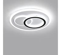 SXYSXYSXY LED18W Lámpara de Techo Panel Plafón Techo acrílico Alrededor Minimalista Lámpara de baño Lámparas de Cocina Corredor Dormitorio Luz Blanca 6000K Corredor Balcón Sala Entrada Ø30cm