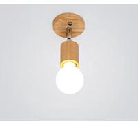 SXYSXYSXY Madera Pequeña Luces de Techo Moderno nórdico Balcón Lámpara de Pasillo Creativo diseño E27 Minimalismo Lámpara de Techo Lámparas de Cocina Plafón Techo balcón Entrada Escalera 10 * 16cm