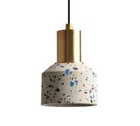 SXYSXYSXY moderno cemento Lámpara colgante lámpara de comedor creativo diseño dormitorio mesilla de noche luz colgante E27*1 decoración sala de estar cocina escalera,blanca