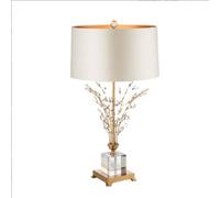SXYSXYSXY Moderno Cristal grande Lámpara de mesa Lámpara de dormitorio Lámpara de cabecera Lámpara de mesa simple estilo americano decorativa E27 salón hotel 45 * 76CM