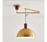 SXYSXYSXY Nórdico giratorio Lámpara colgante Extensión y retracción del brazo Lámpara de comedor Lámparas colgantes metal Lámpara de techo E27 dormitorio salón Ø35cm,Oro