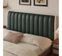 SXZAGZR Funda Elástica Acolchada para Cabecero, Impermeable Y Antipolvo, De Cuero PU, Universal Y Compatible con Todos Los Tamaños (Individual, Matrimonial, Queen, King) (Verde,150cm)