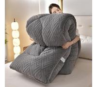 SXZAGZR Manta Sofa para Cama Grande Invierno De Colchas Gruesa Borrego Pelo Gruesa Calentita Manta Sofá Suave Y Caliente con Borreguito Cachemira Cordero Nórdico (Gris,200x230cm 4kg)
