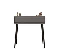 SXZenSpace Escritorio con cajones de Almacenamiento, tocador Moderno para Oficina en casa, Mesa de Maquillaje con Estructura de Madera, tocador tapizado en Cuero para dormitorios pequeños (gr