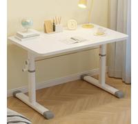 SXZenSpace Escritorio Moderno de Altura Ajustable para Oficina en casa, 65-90 cm, una Pieza, Tablero de Mesa, PC, Dormitorio, baño.