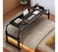 SXZenSpace Mesa Auxiliar Ajustable para Cama con Ruedas - Escritorio móvil con Carrito para portátil para Oficina en casa