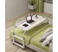 SXZenSpace Mesa Auxiliar para Cama, móvil, médica, con Ruedas, de Altura Ajustable, para portátil y para Comer.