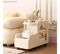 SXZenSpace Mesita Auxiliar pequeña Moderna y Creativa, Mesa Auxiliar móvil con Ruedas para Ahorrar Espacio Junto al sofá o la Cama, Ideal para dormitorios, tamaño A, 30x82x53cm (12x32x21 pulg