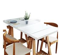 SXZenSpace Protector de Mesa Esmerilado de 2 mm, Cubierta de Vidrio Suave Impermeable para escritorios de Oficina y mesas de Comedor, sin Olor, Ideal para Uso en Exteriores.