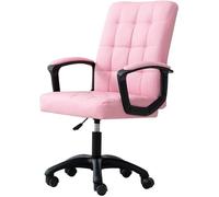 SXZenSpace Silla de Oficina ergonómica con Giro elevable y Asiento de Cuero - Ideal para Trabajar con el Ordenador, Jugar a Videojuegos, empleados