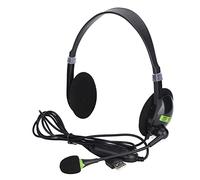 SY440MV Auriculares con Cable USB / 3,5 Mm, Centro de Llamadas de Servicio Al Cliente para Colocar sobre las Orejas, con Micrófono Giratorio con Cancelación de Ruido, para Skype /(Modelos USB)