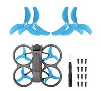SYACHI Hélices de Repuesto para Avata 2, Drone Avata 2 Hélices con Tornillos y Destornilladores, 3032s dji Avatar 2 Hojas de Hélice, Accesorios para Reemplazo de Drones(Azul)