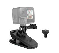 SYACHI Soporte de correa de hombro para mochila con conector 1/4, soporte magnético para mochila, soporte de clip giratorio 360°, compatible con GoPro Hero DJI Osmo Pocket 3 Insta 360 X5/X4