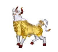 SYALEO Decantador de Whisky en Forma de Toro Decantador de Vidrio Transparente con Forma de Animal Dispensador de Licor en Forma de Vaca Botella de Vino del zodíaco Chino para Ron escocés y Tequila