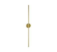 SYALEO Lámpara Aplique de Pared Lineal Dorado Moderno, Tira de 3000 K, Accesorios de iluminación para baño con Base Redonda de Metal de 3,9 Pulgadas, lámpara de Pared LED de Tubo Largo Pasillo Cafés