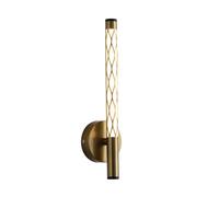 SYALEO Lámpara Aplique de Pared Moderno Dorado, lámpara Hueca de Metal montada en la Pared, iluminación de Pared para tocador de Dormitorio, Espejo para Sala de Estar y Dormitorio Pasillo Cafés