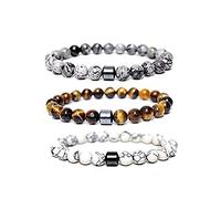 SyangKaitian 3 Pulseras antiansiedad para Dejar de Fumar, Pulsera para Dejar de Fumar de 0.315 in, Pulsera antiansiedad, Regalo para Hombres y Mujeres