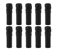 SyangKaitian Fundas de goteo para velas, fundas de plástico para velas, fundas para tubos, fundas para enchufes con forma de vela, 10 fundas para velas de 4 pulgadas, fundas para velas de simulación d