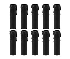 SyangKaitian Fundas de goteo para velas, fundas de plástico para velas, fundas para tubos, fundas para enchufes con forma de vela, 10 fundas para velas de 4 pulgadas, fundas para velas de simulación d