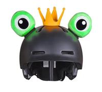 Syangkaitian Orejas de rana para casco 2PCS Accesorios para casco Orejas, accesorios para casco Linda corona de ojos de rana con cintas para casco Casco de esquí Casco de motocicleta Casco de snowboar