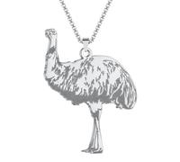 SYAVR Acero inoxidable, el segundo más grande del mundo Joyería de aves y animales Collar de plata Regalos de joyería