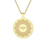 SYAVR Collar colgante de acero inoxidable Joyería de ojo de Buda