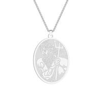 SYAVR Collar colgante de hombre de mar de acero inoxidable de moda Joyería de dios griego antiguo Joyería de Poseidón