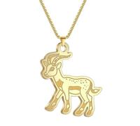 SYAVR Collar colgante de joyería de animales personalizado creativo de cabra linda de acero inoxidable